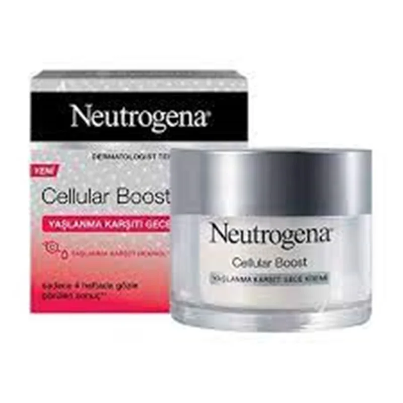 کرم شب ضد پیری و ضد چروک Cellular Boost نیتروژنا Neutrogena