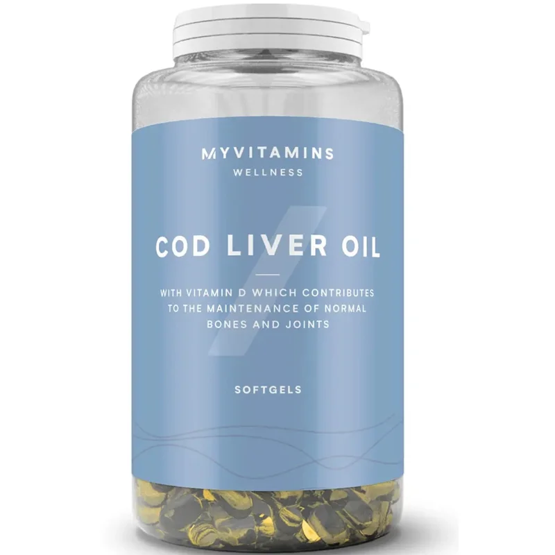 کپسول روغن کبد ماهی(کبدشور) مای ویتامینز myvitamins cod liver oil 90 softgels