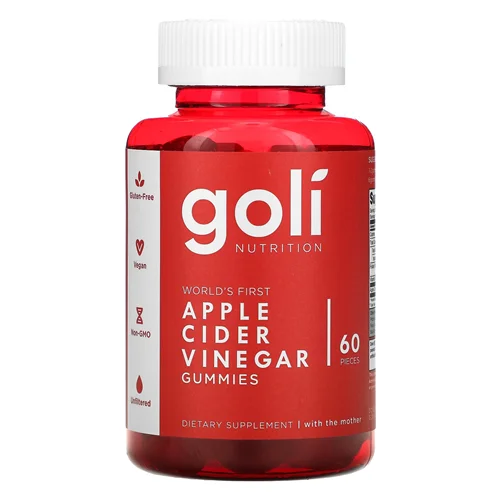 مکمل پاستیل سرکه سیب گلی نوتریشن (پاستیل گلی قرمز) Goli Apple Cider Vinegar