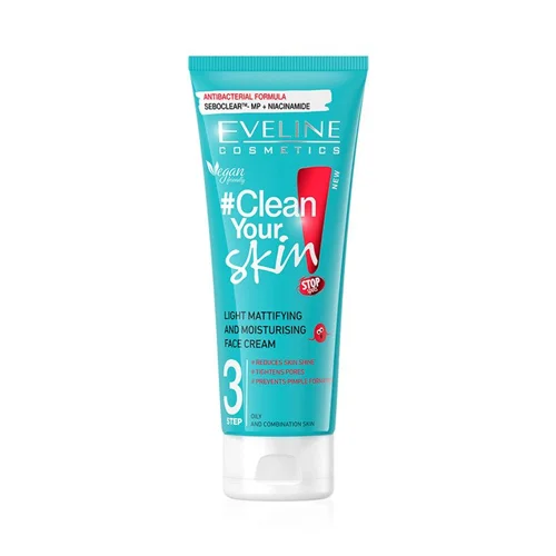 کرم مرطوب کننده کلین یور اسکین اولاین eveline clean your skin moisturizing face cream